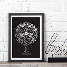 Load image into Gallery viewer, 6th Iron Wedding Anniversary Family Tree Print
