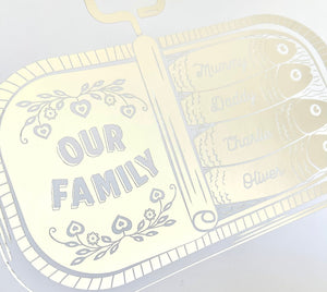 11th Steel Wedding Anniversary Sardine Print