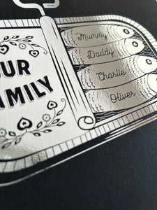 11th Steel Wedding Anniversary Sardine Print