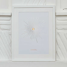 Load image into Gallery viewer, Starburst Morse Code Song Lyric Print