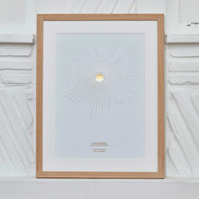 Load image into Gallery viewer, Starburst Morse Code Song Lyric Print